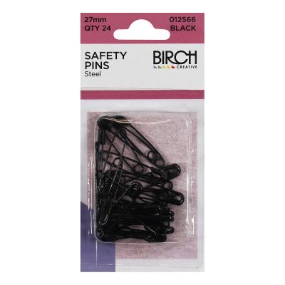 PINS JEWEL MIDGET BLK BRASS 27MM SIZE 0