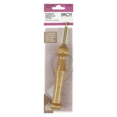 BIRCH PUNCH NEEDLE TOOL - WD HNDL 150X25MM, SZ4MM