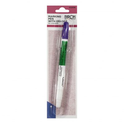 PEN MARKING&ERASER PUR/WH INK