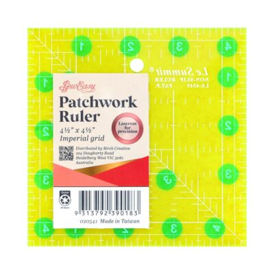 SEW EASY QUILT SQUARE - NON SLIP FLUORO 4.5''