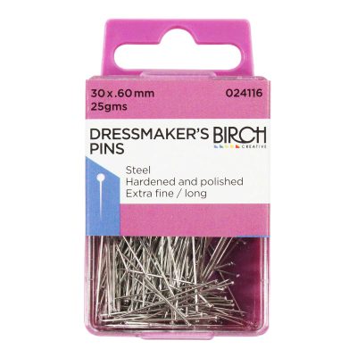 PINS DRESSMAKER 30x.60MM  25GMS