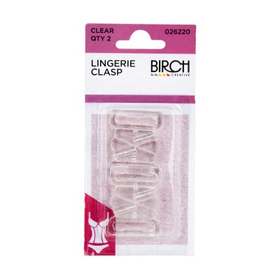 LINGERIE CLASP CLEAR 2PK 026220