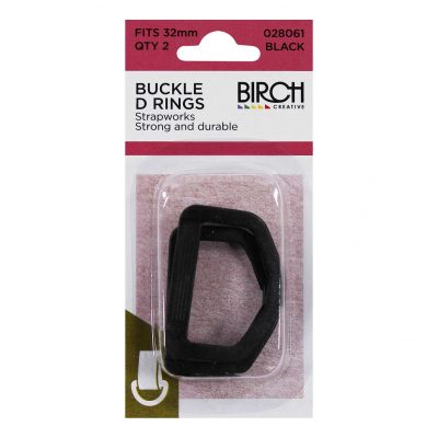 BUCKLE D RING 32MM 2 ON