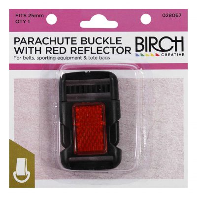 PARACHUTE BUCKLE WITH RED REFLECTOR