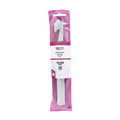 BIRCH CROCHET HOOK PLASTIC HANDLE 19.00MM