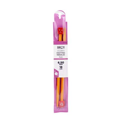 BIRCH KNITTING NEEDLE KIDS 18CM SZ 6.50-7.00MM