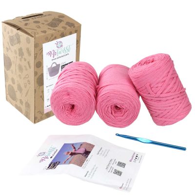 RETWISST DIY SPRING BEACH BAG KIT MED PINK