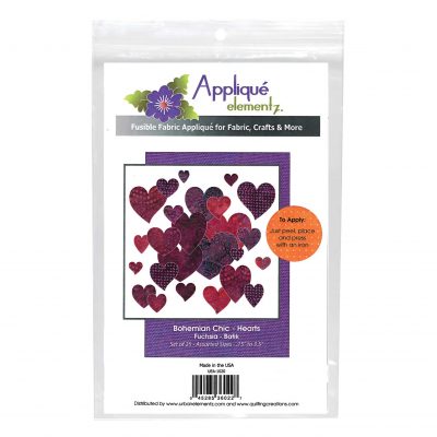 LASER CUT FABRIC SHAPES HEARTS
