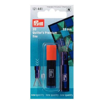 PRYM QUILTING NEEDLES F 23 X 0.60 SILVER COL
