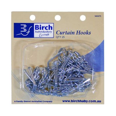 CURTAIN HOOKS 28MM CB09