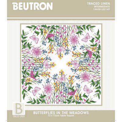 BUTTERFLIES IN THE MEADOW TOPPER KIT 72X72CM