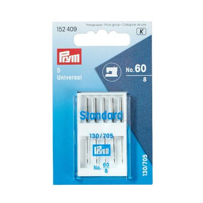 PRYM SEWING MACHINE NEEDLES 130/705 STANDARD 60