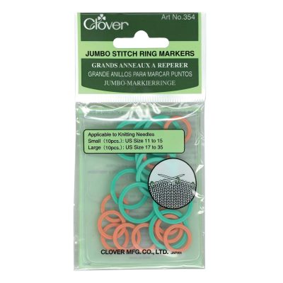 CLOVER JUMBO STITCH RING MARKERS 354