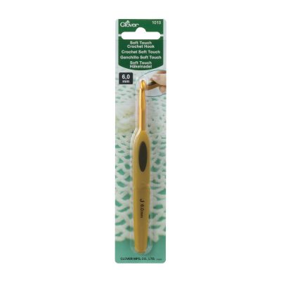 CLOVER CROCHET HOOK SOFT TOUCH 6.00MM 1010/J