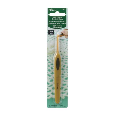 CLOVER CROCHET HOOK SOFT TOUCH 3.00MM 1031