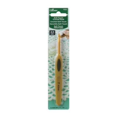 CLOVER CROCHET HOOK SOFT TOUCH 4.50MM  1032