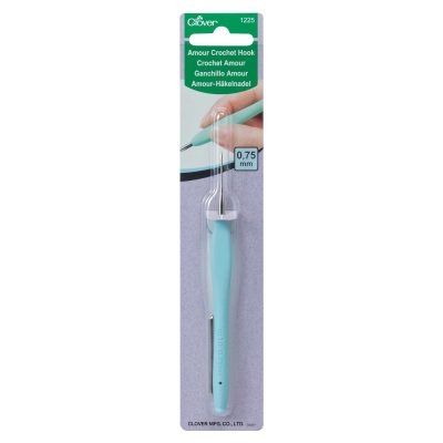 CLOVER AMOUR CROCHET HOOK STEEL 0.75MM 1225