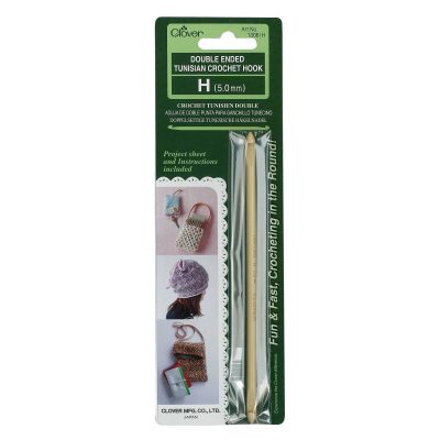 CLOVER TUNISIAN CROCHET HOOK D/ENDED 5.00MM 1306