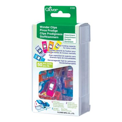 CLOVER WONDER CLIP ASST COL 50 PCS 3183