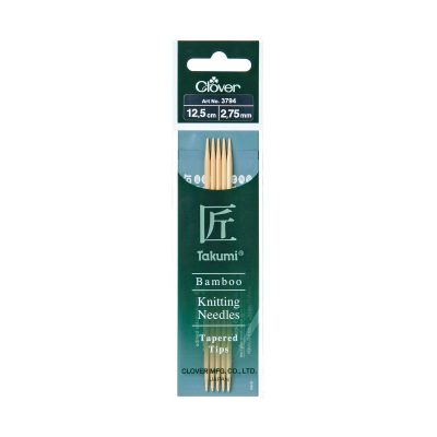 CLOVER BAMBOO KNITTING TAKUMI DOUBLE 12.5CM-2.75MM