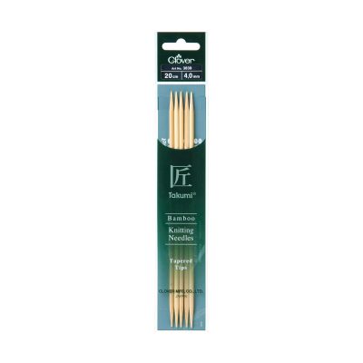 CLOVER BAMBOO KNITTING TAKUMI DOUBLE 20CM - 4.00MM