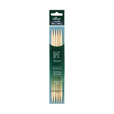 CLOVER BAMBOO KNITTING TAKUMI DOUBLE 20CM - 6.00MM