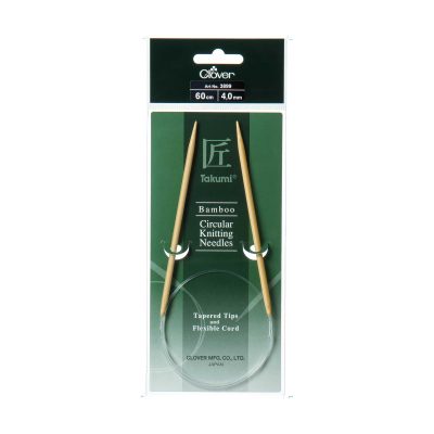CLOVER BAMBOO CIRCULAR KNITTING TAKUMI 60CM-4.00MM