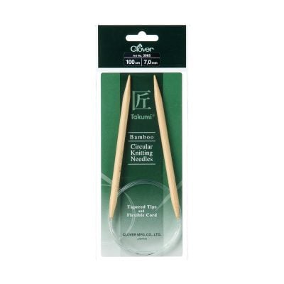 CLOVER BAMBOO CIRCULAR KNITTING TAKUMI 100CM-7MM