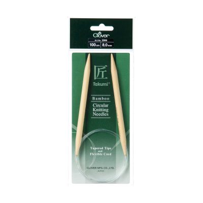 CLOVER BAMBOO CIRCULAR KNITTING TAKUMI 100CM-8MM