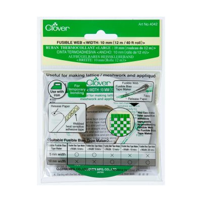 CLOVER FUSIBLE WEB 10MM X 12MT 4042