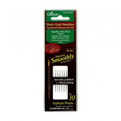 CLOVER BLACK GOLD NEEDLES SHARPS 10 4971