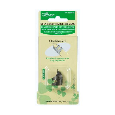 CLOVER OPEN SIDED THIMBLE MED 6018