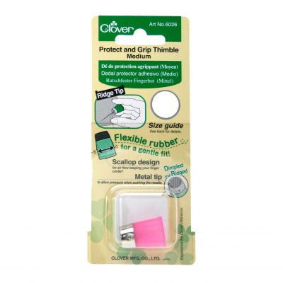 CLOVER PROTECT & GRIP THIMBLE MED 6026