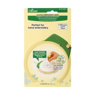 CLOVER EMBROIDERY HOOP 12CM 8813