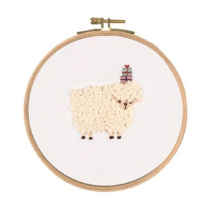 FOR YOU! SHEEP PRINTED EMB KIT 12.5cm