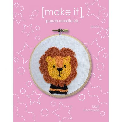 MI PUNCH NEEDLE KIT - LION 10CM ROUND