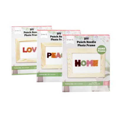 DIY PUNCH NEEDLE PHOTO FRAME
