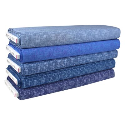 BIRCH FABRIC LINEN LOOK BLENDER BLUES 10MTS