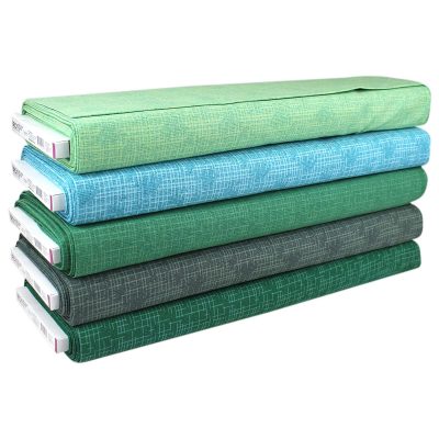 BIRCH FABRIC LINEN LOOK BLENDER GREENS 10MTS