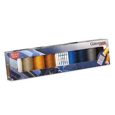 GUTERMANN 100MT THREAD SET DENIM