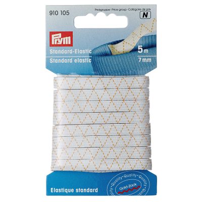 PRYM STANDARD-ELASTIC 7 MM WHITE