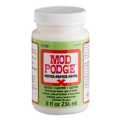 PLAID MOD PODGE PAPER GLOSS - 16 OZ