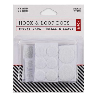 HOOK AND LOOP DOTS, 20SML, 15LG