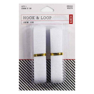 H&L SEW ON WHITE 20MM X 1M