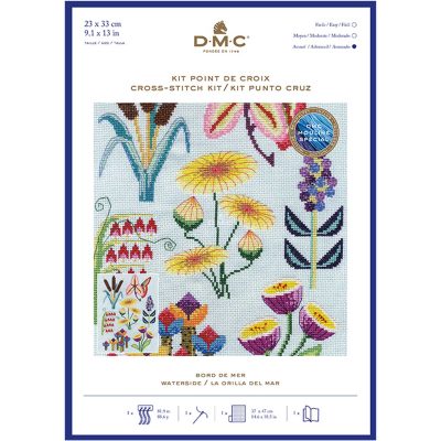 DMC CROSS STITCH KIT - WATERSIDE 14CT 23X33CM