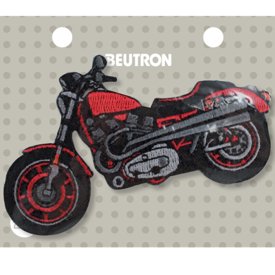 MOTIF IRON-ON MOTOR BIKE 3PK