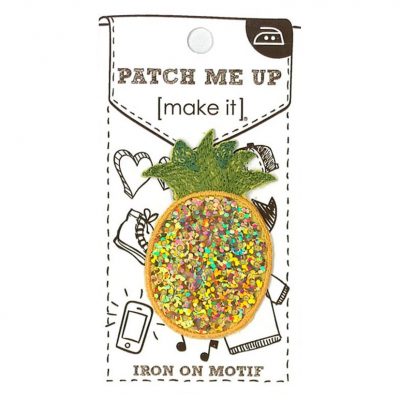 MOTIF IRON-ON PINEAPPLE 3PK