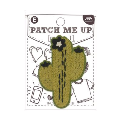 MOTIF IRON-ON  CACTUS 4.5X7CM/3PK