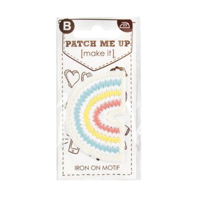 MOTIF IRON-ON RAINBOW 3PK