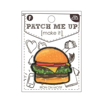 MOTIF IRON-ON  HAMBURGER 5X5CM/3PK